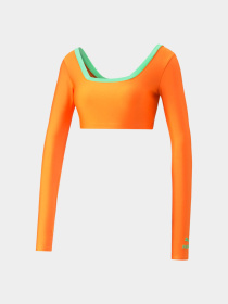 Спортивный топ PUMA x Dua Lipa Ls Crop Tee модель 536634 Фото