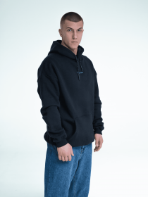 Худи Bezlad модель hoodiebasicblacklogo Фото