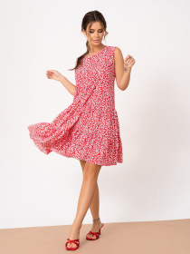 Платье мини ISSA Plus модель 13869_red Фото