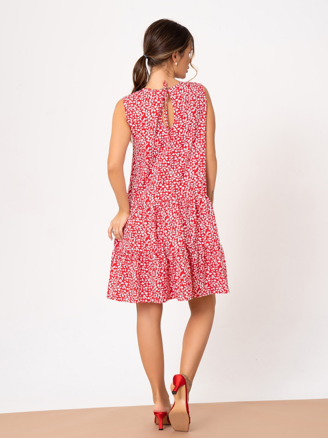 Платье мини ISSA Plus модель 13869_red Платье мини ISSA Plus модель 13869_red Фото