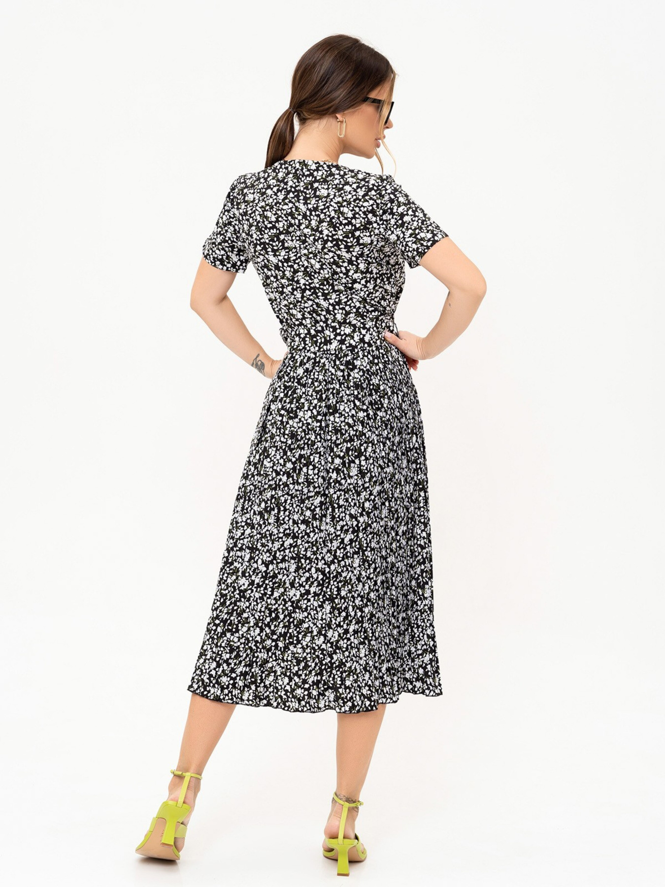 Платье миди ISSA Plus модель 13895_black Фото