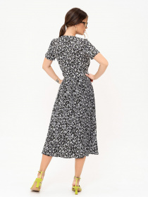 Платье миди ISSA Plus модель 13895_black Фото