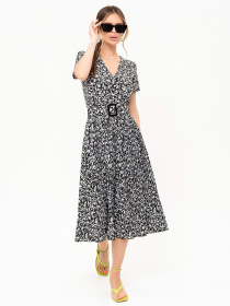 Платье миди ISSA Plus модель 13895_black Фото