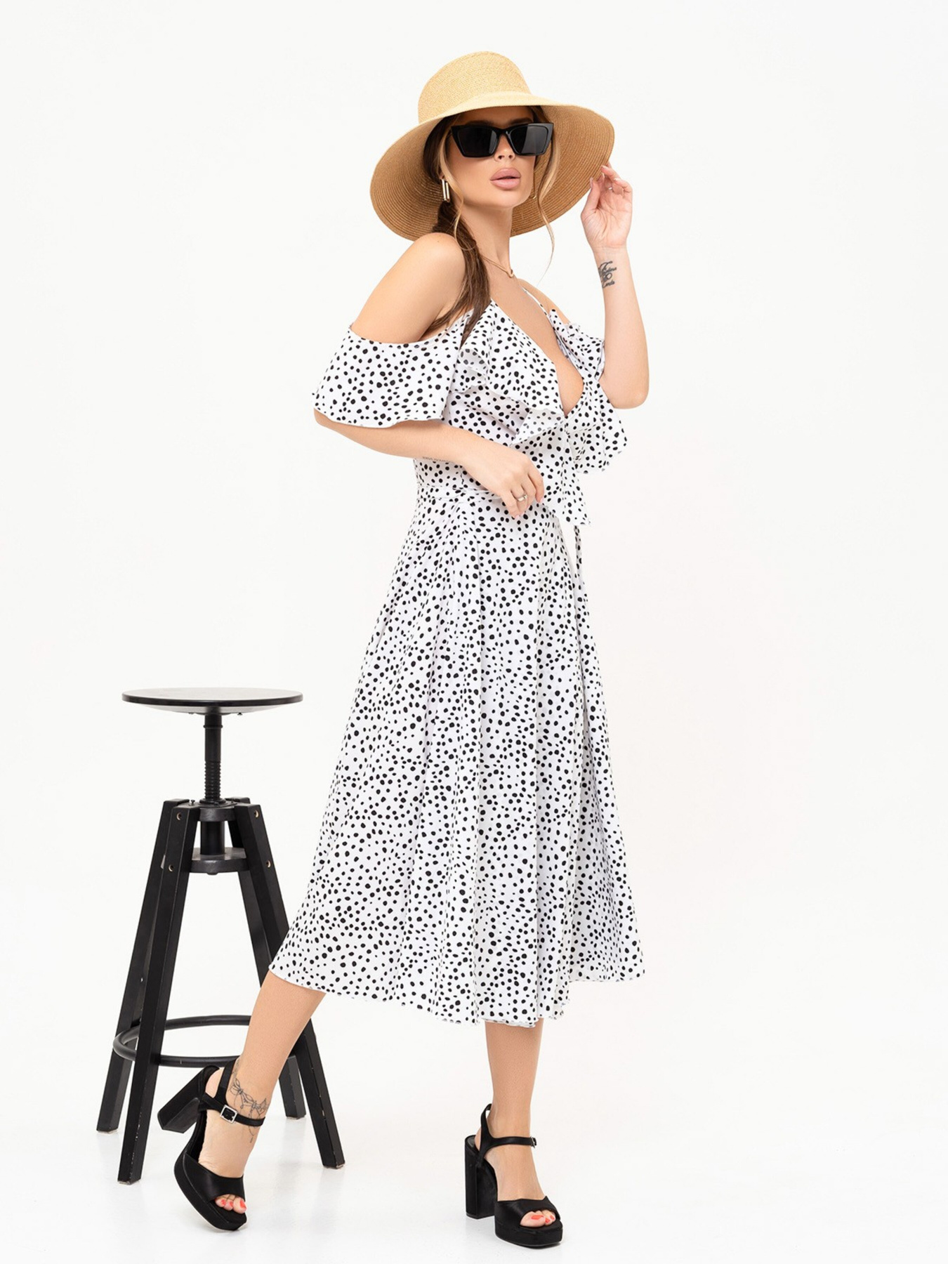 Сарафан ISSA Plus модель 13904_white Фото