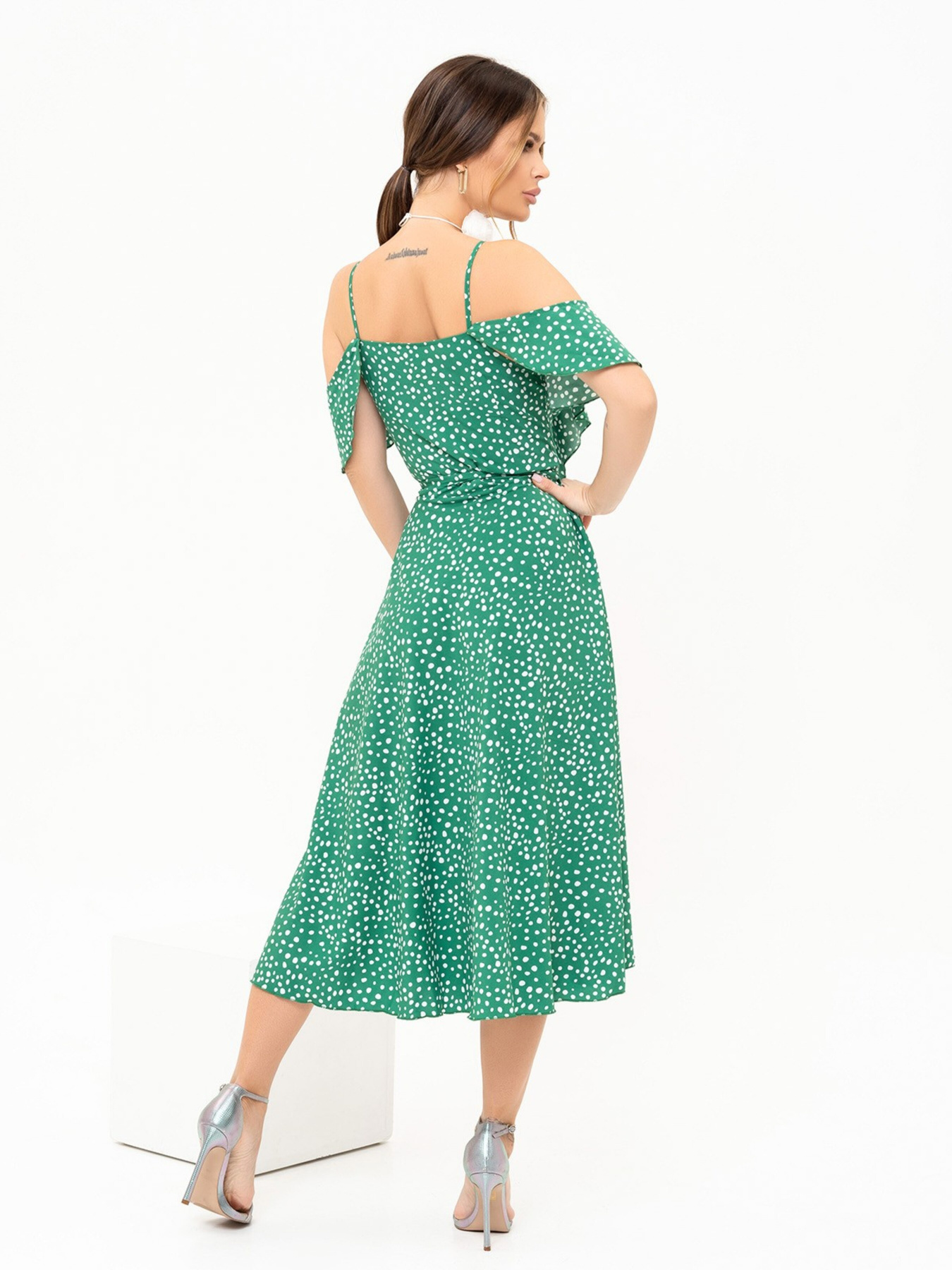 Сарафан ISSA Plus модель 13904_green Сарафан ISSA Plus модель 13904_green Фото