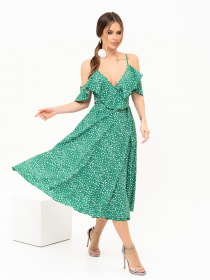 Сарафан ISSA Plus модель 13904_green Сарафан ISSA Plus модель 13904_green Фото