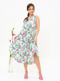 Сарафан ISSA Plus модель 13914_whitepink Фото