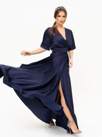 Платье макси ISSA Plus модель 13916_darkblue Фото