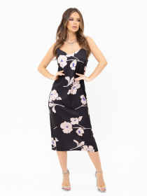 Сукня міді ISSA Plus модель 13918_black Фото