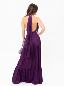 Сукня максі ISSA Plus модель 13925_purple Фото