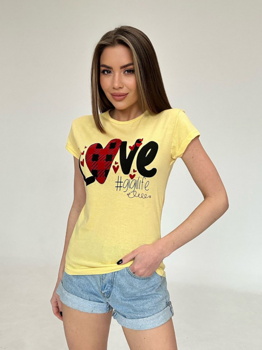 Футболка ISSA Plus модель WN20-471_yellow Фото