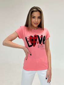 Футболка ISSA Plus модель WN20-471_coral Фото