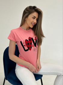 Футболки и поло ISSA Plus модель WN20-471_coral Фото