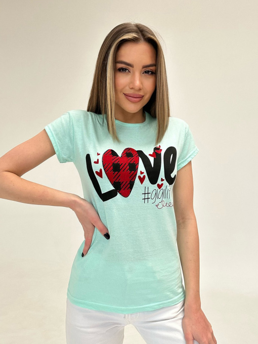 Футболка ISSA Plus модель WN20-471_mint Фото