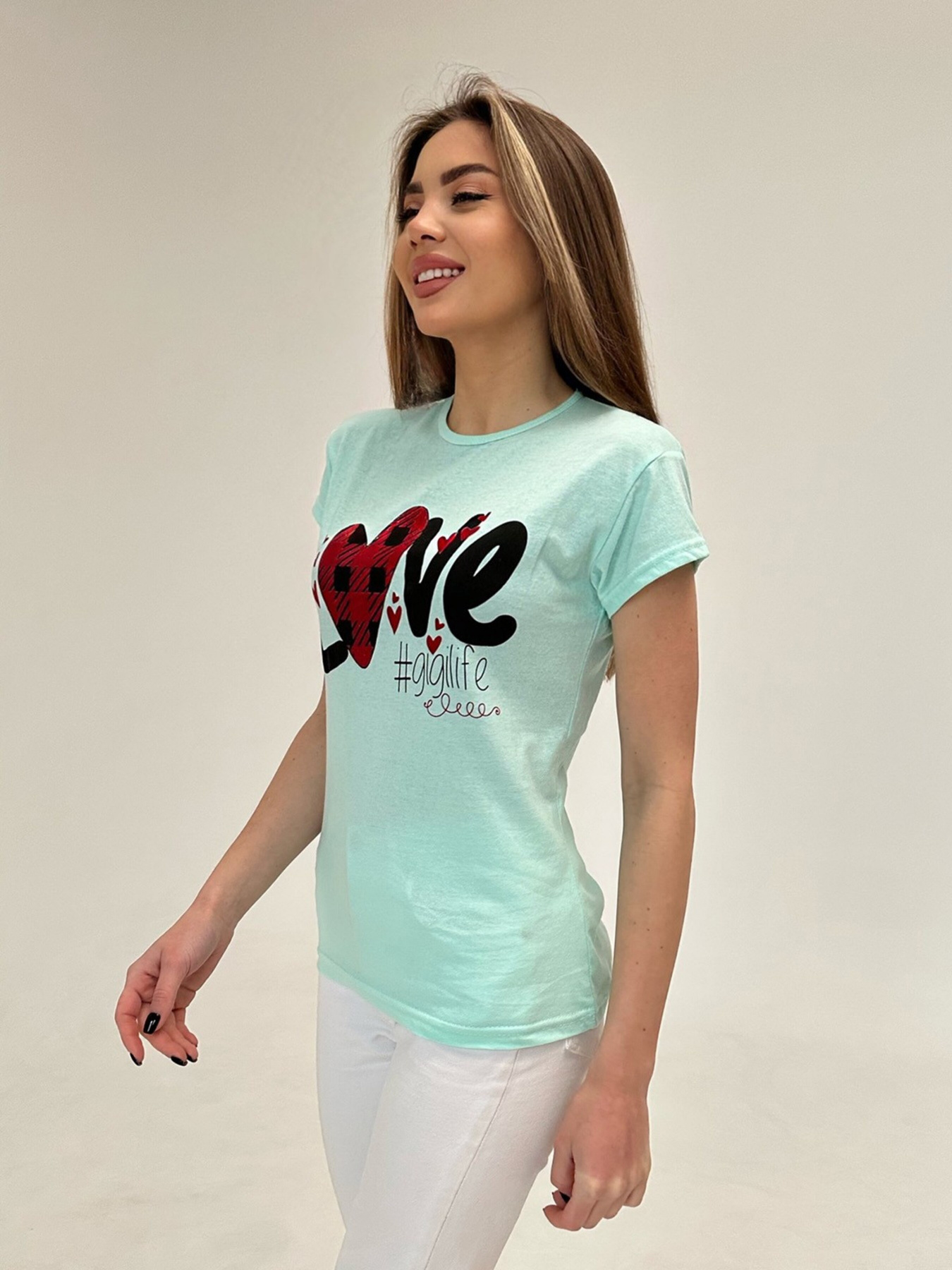 Футболка ISSA Plus модель WN20-471_mint Фото