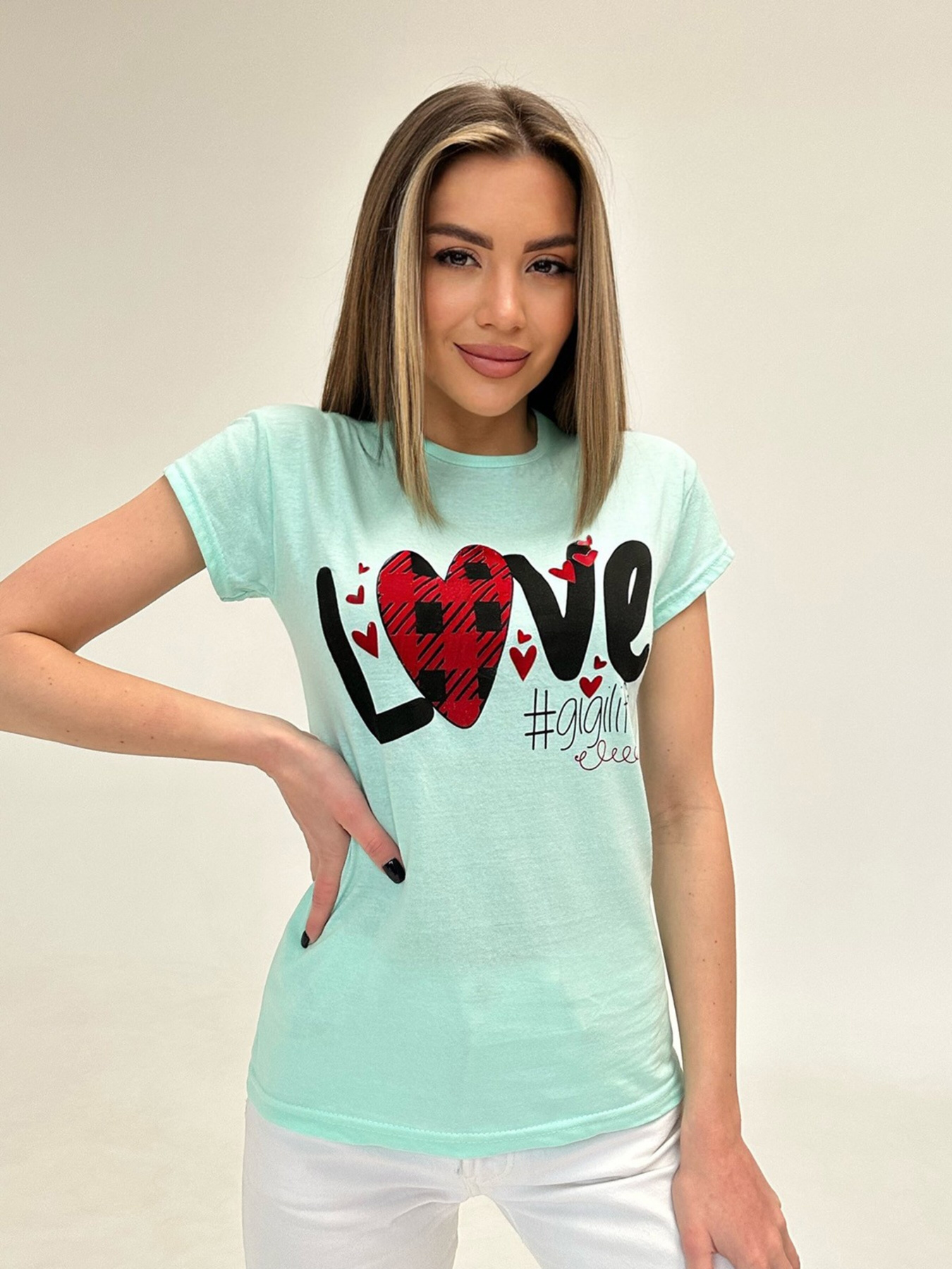 Футболка ISSA Plus модель WN20-471_mint Фото