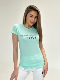 Футболка ISSA Plus модель WN20-472_mint Фото