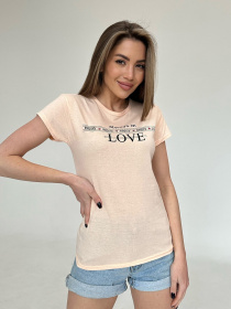 Футболка ISSA Plus модель WN20-472_peach Фото