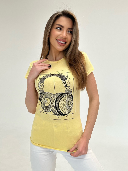 Футболка ISSA Plus модель WN20-474_yellow Фото