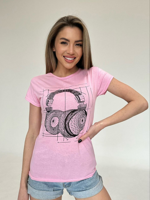Футболка ISSA Plus модель WN20-474_pink Фото