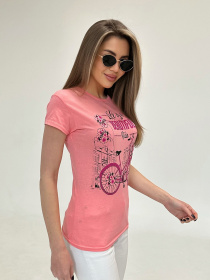 Футболка ISSA Plus модель WN20-475_peach Фото