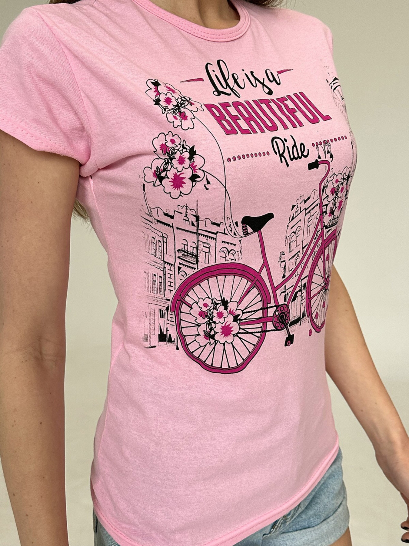 Футболка ISSA Plus модель WN20-475_pink Фото