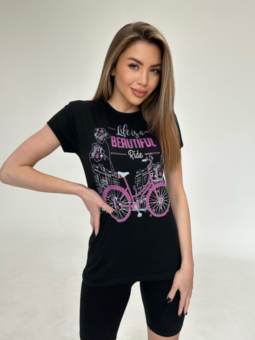 Футболка ISSA Plus модель WN20-475_black Фото