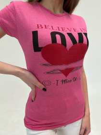 Футболка ISSA Plus модель WN20-476_raspberry Фото