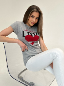 Футболка ISSA Plus модель WN20-476_grey Фото