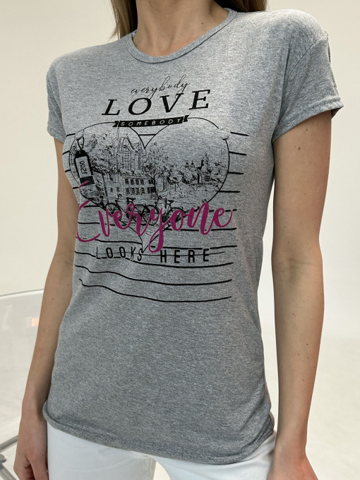 Футболка ISSA Plus модель WN20-478_grey Фото