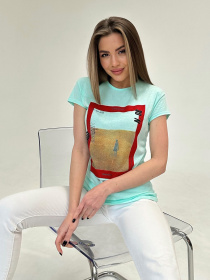 Футболка ISSA Plus модель WN20-479_mint Фото