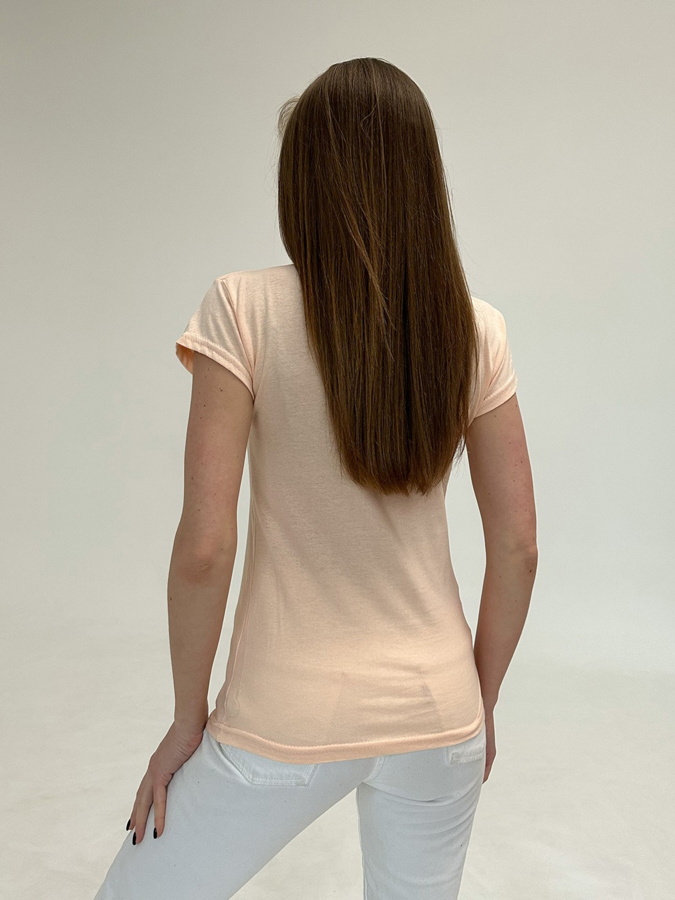 Футболка ISSA Plus модель WN20-482_peach Фото