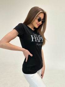 Футболка ISSA Plus модель WN20-482_black Фото