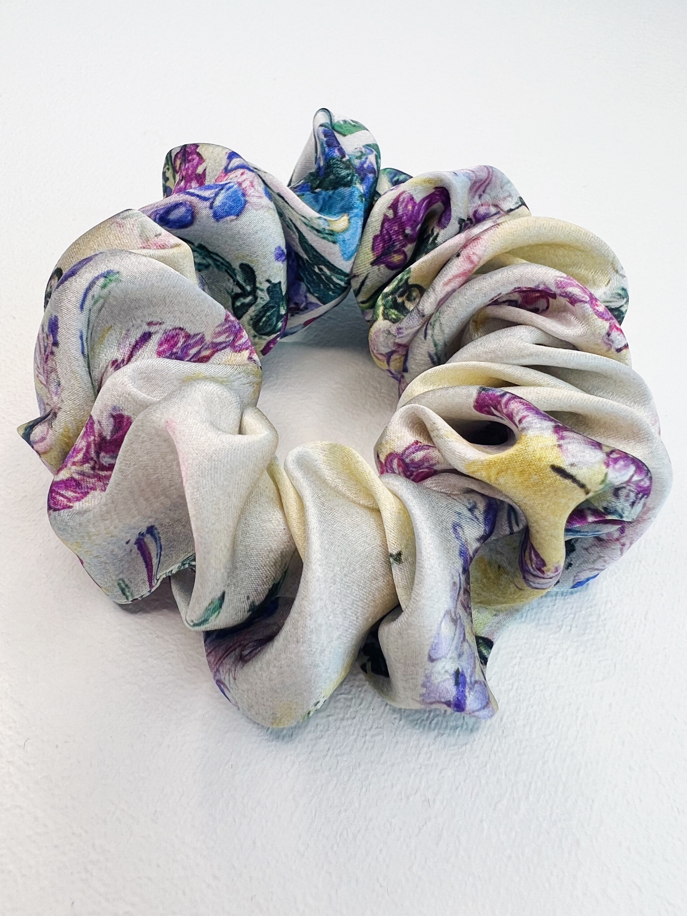 Набор из 3 резинок для волос из шелка с принтами украинской художницы. Obiimy модель K17x11x4x4 Фото