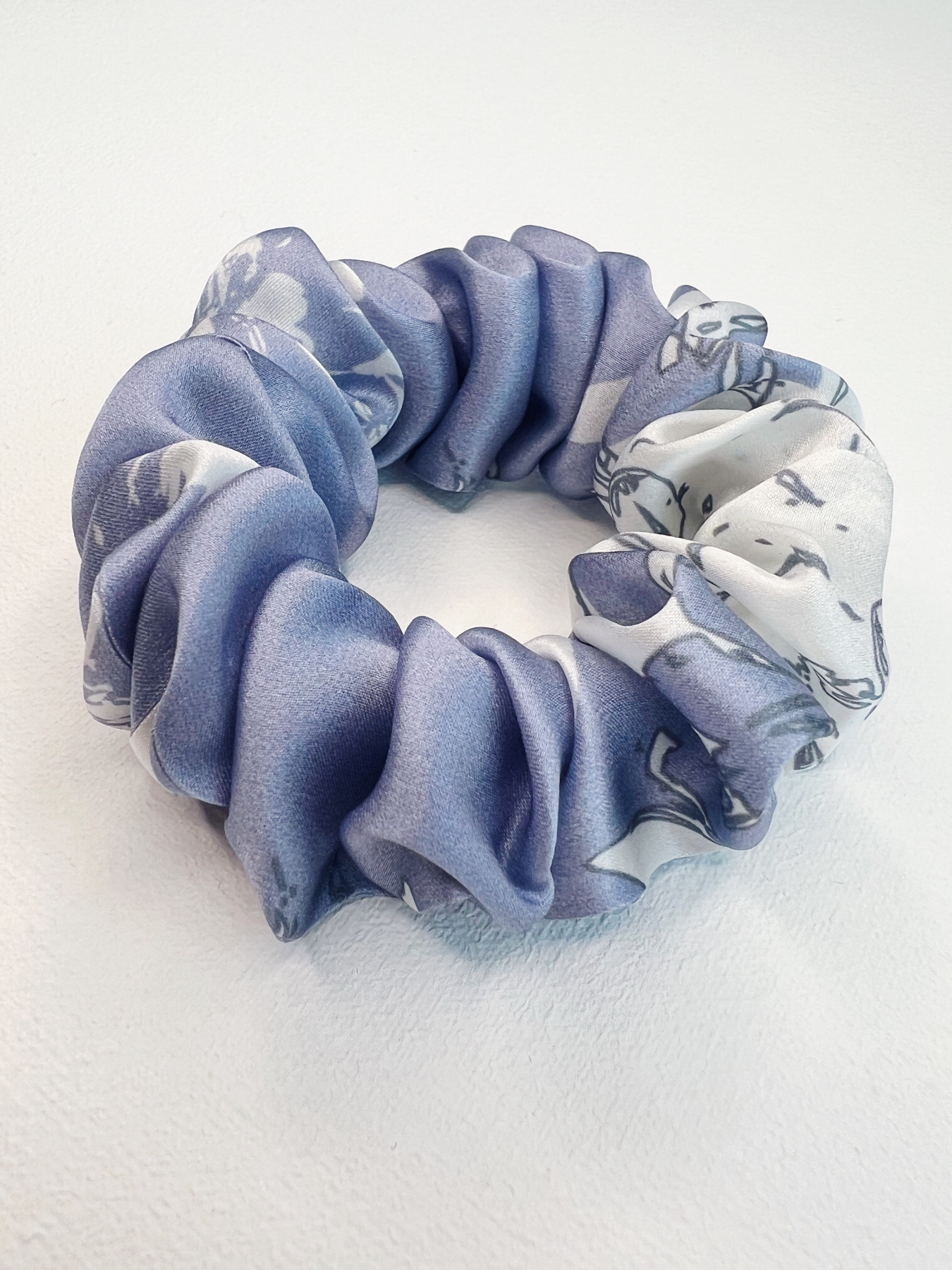 Резинка для волосся з натурального шовку "Захоплення" Obiimy модель P-3K073 Фото