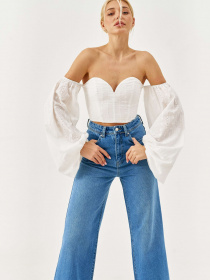 Широкі джинси Gepur модель 44245 Фото