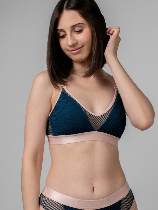 Бюстгальтер Brabrabra модель SLZ22801004_blue_with_pink Фото