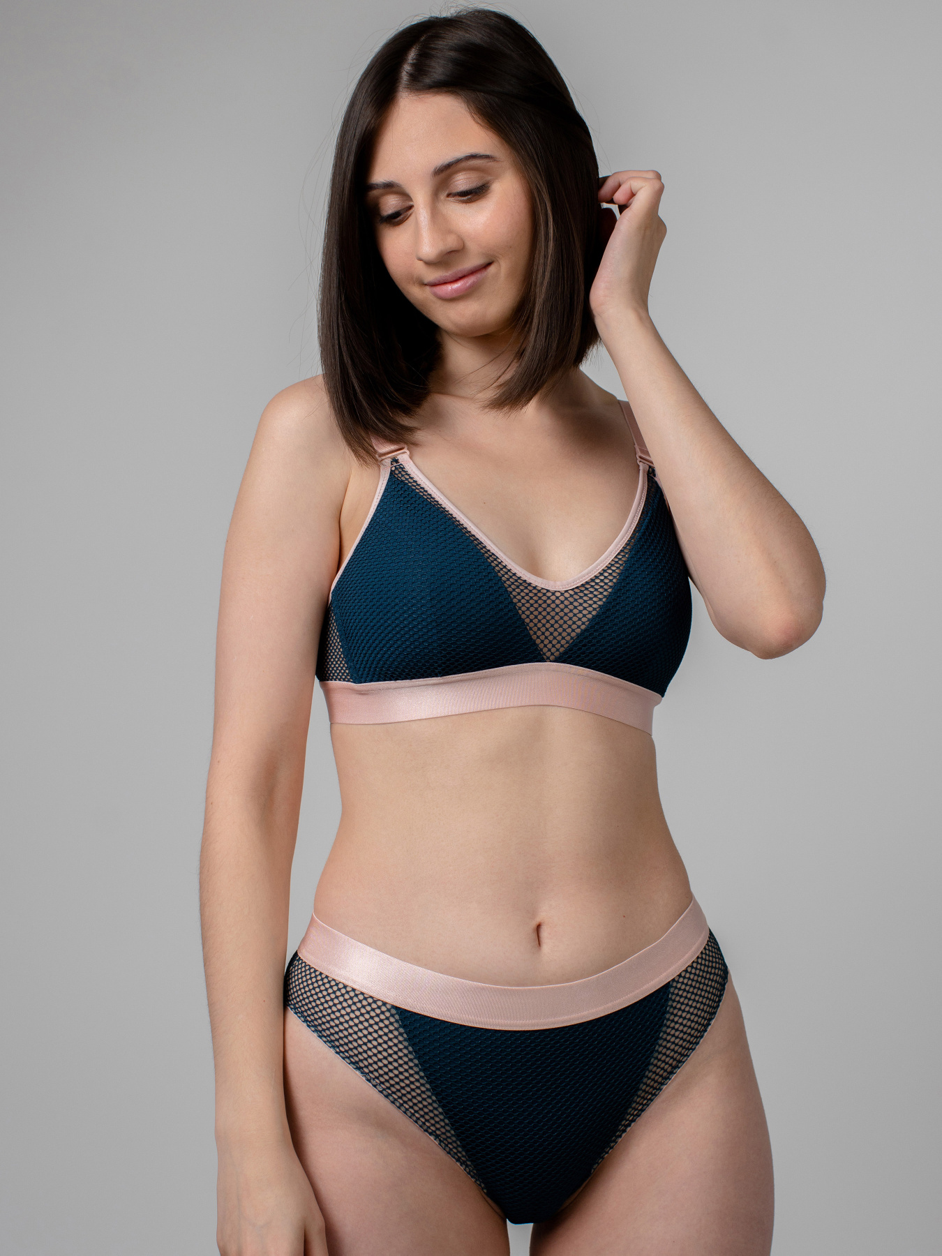 Бюстгальтер Brabrabra модель SLZ22801004_blue_with_pink Фото