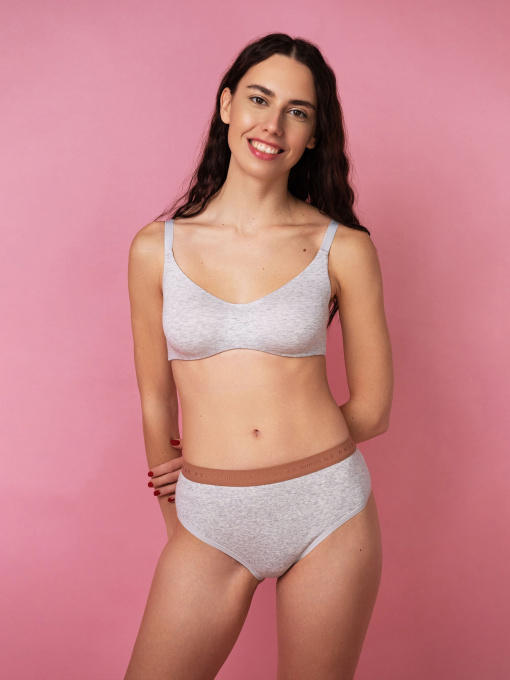 Бюстгальтер Brabrabra модель SLZ24501081_Gray_melange Фото