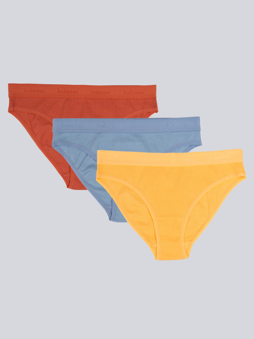 Набор трусов Brabrabra модель SLZ24402001_3_smoky-gray_mango_brown Фото