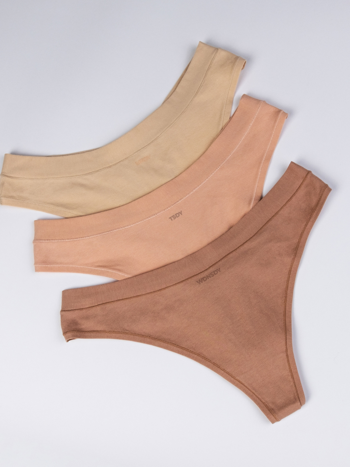 Набір трусів Brabrabra модель SLZ24602002_3_Sand_cream_nude Фото