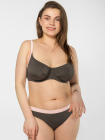 Верхняя часть купальника Brabrabra модель SO205407_olive Фото