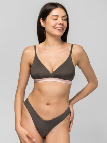 Нижняя часть купальника Brabrabra модель SO205427_olive Фото