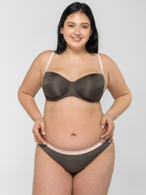 Верхняя часть купальника Brabrabra модель SO205433_olive Фото