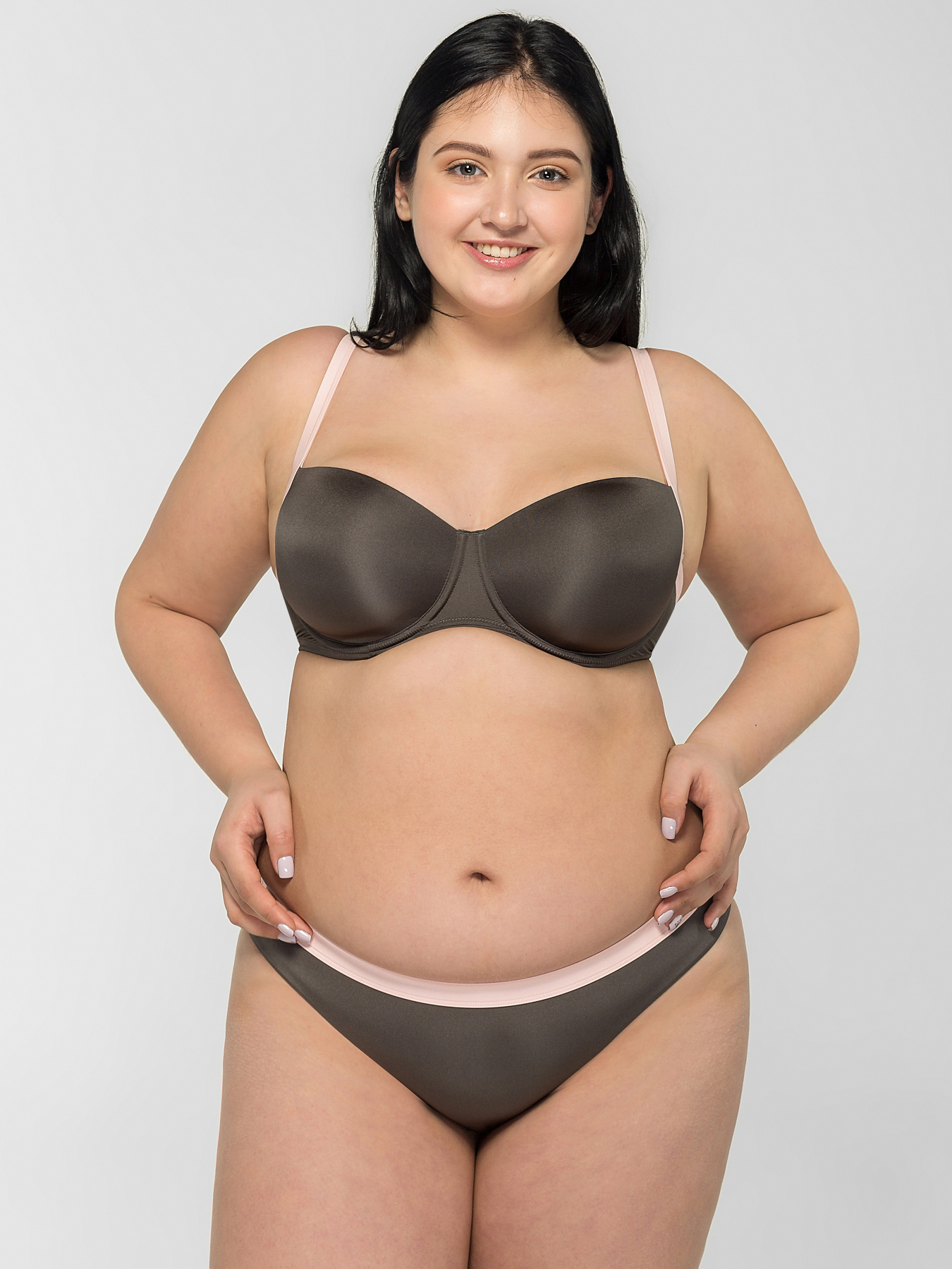 Верх купальника Brabrabra модель SO205433_olive Фото