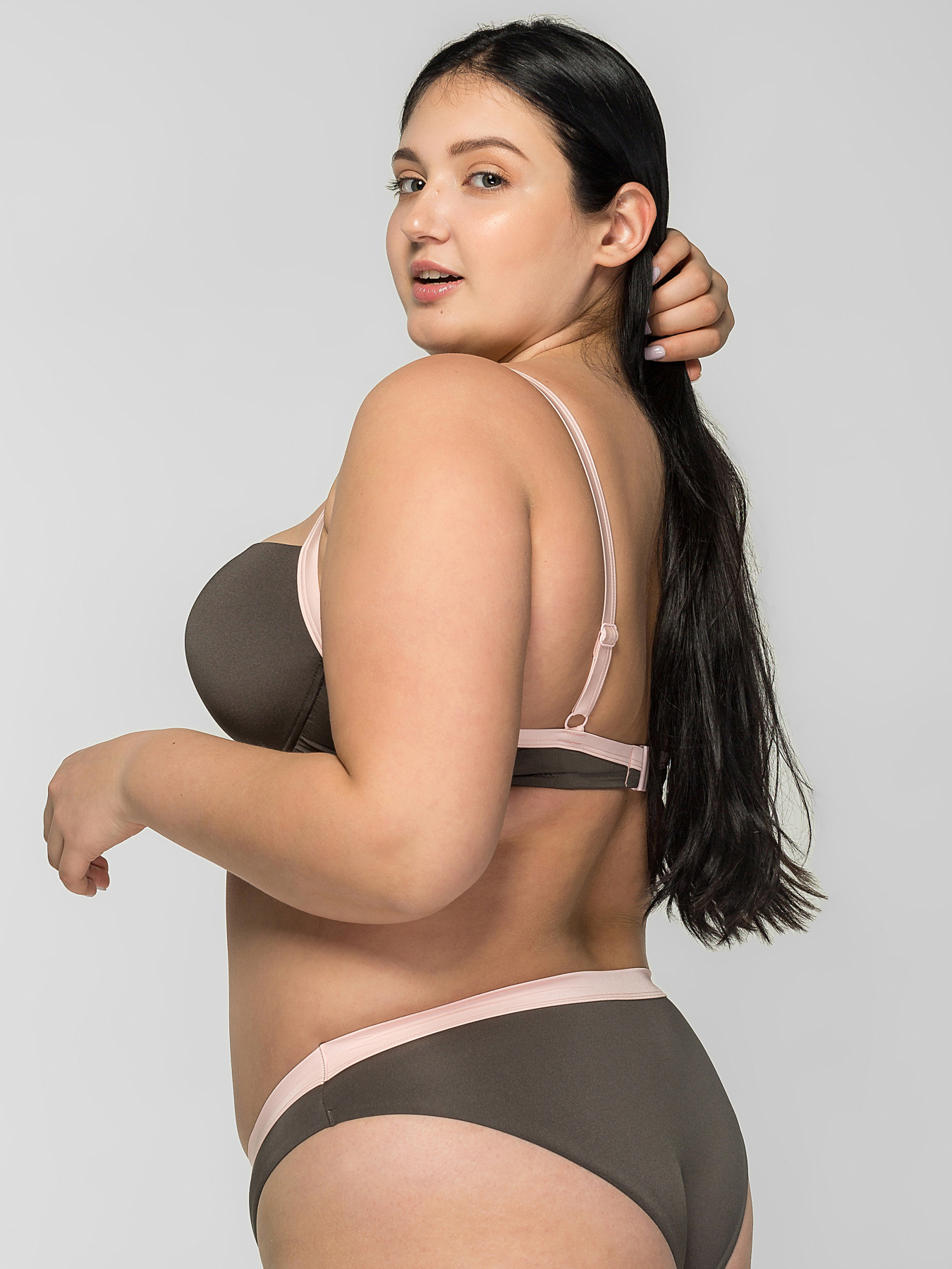 Верх купальника Brabrabra модель SO205433_olive Фото