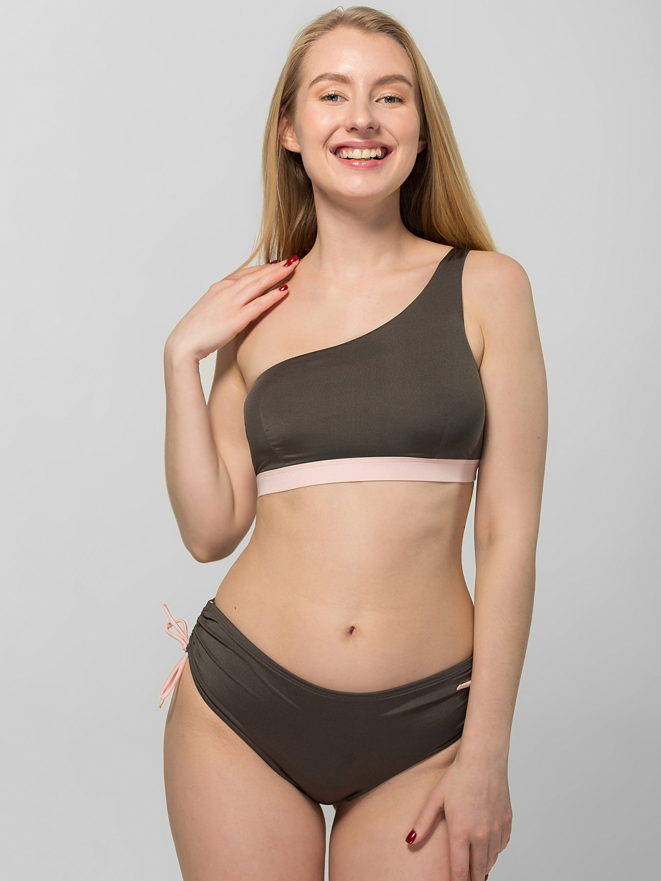 Верхняя часть купальника Brabrabra модель SO205488_olive Фото