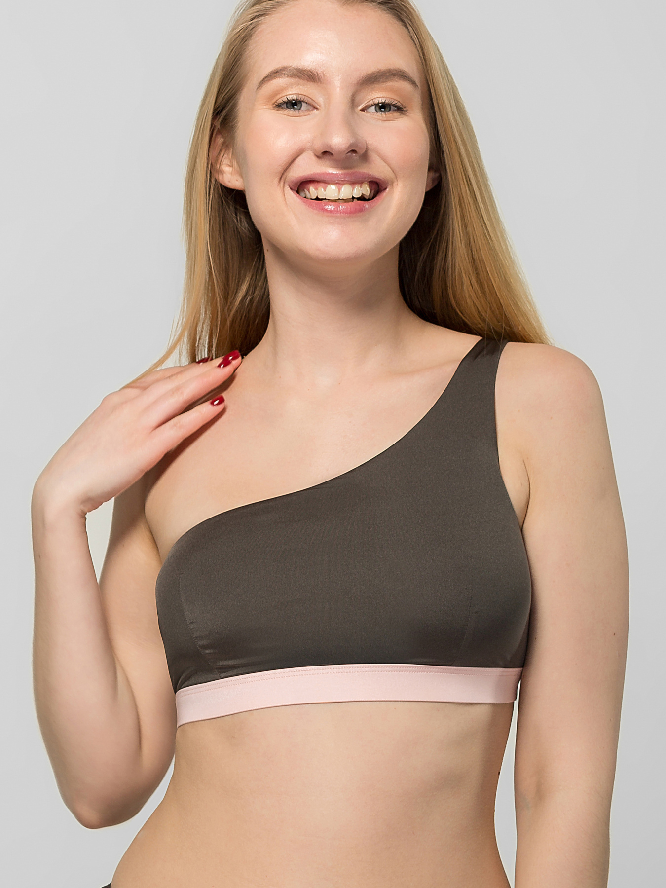 Верхняя часть купальника Brabrabra модель SO205488_olive Фото