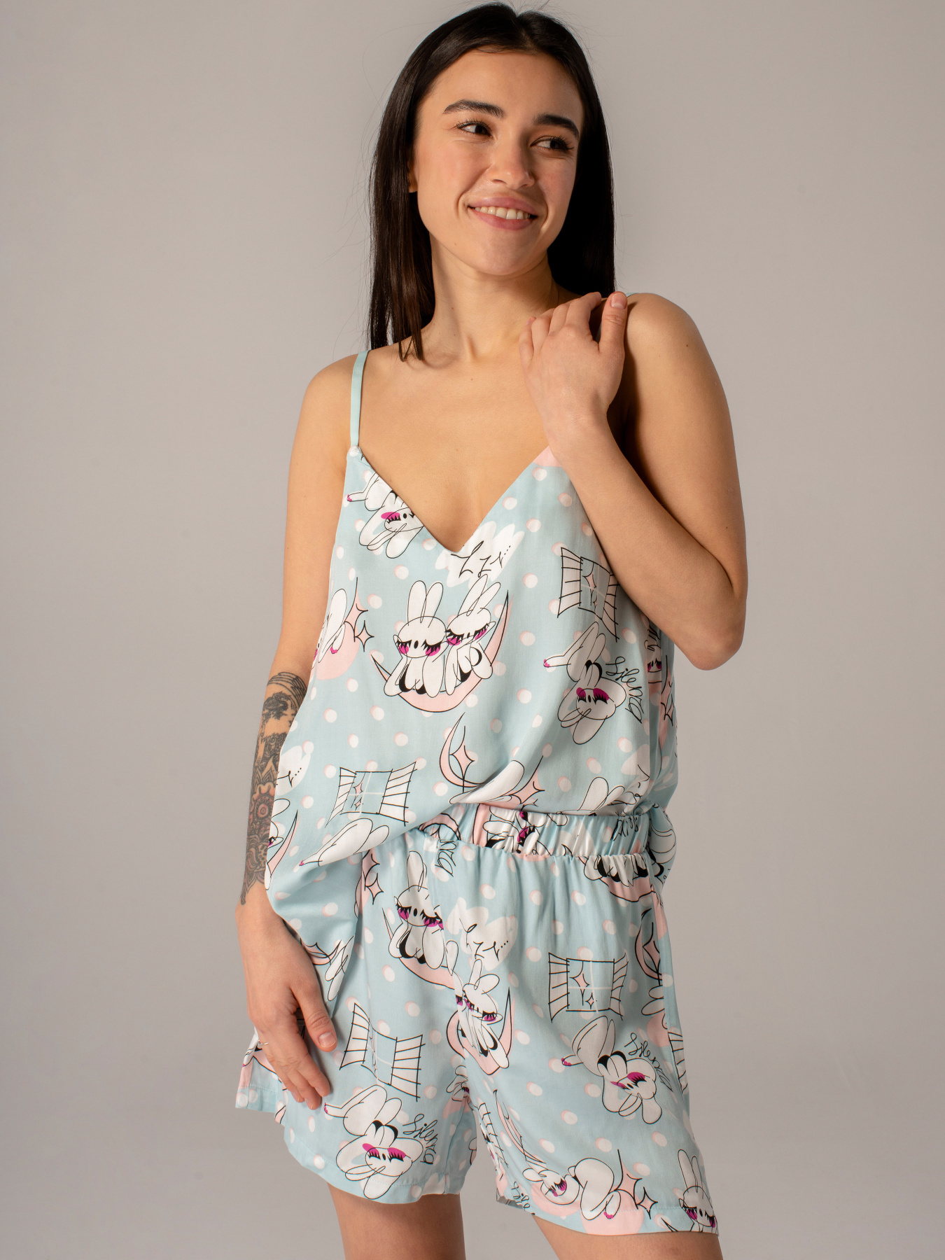 Низ пижамы Brabrabra модель HOM2104013_Print-rabbit Низ пижамы Brabrabra модель HOM2104013_Print-rabbit Фото