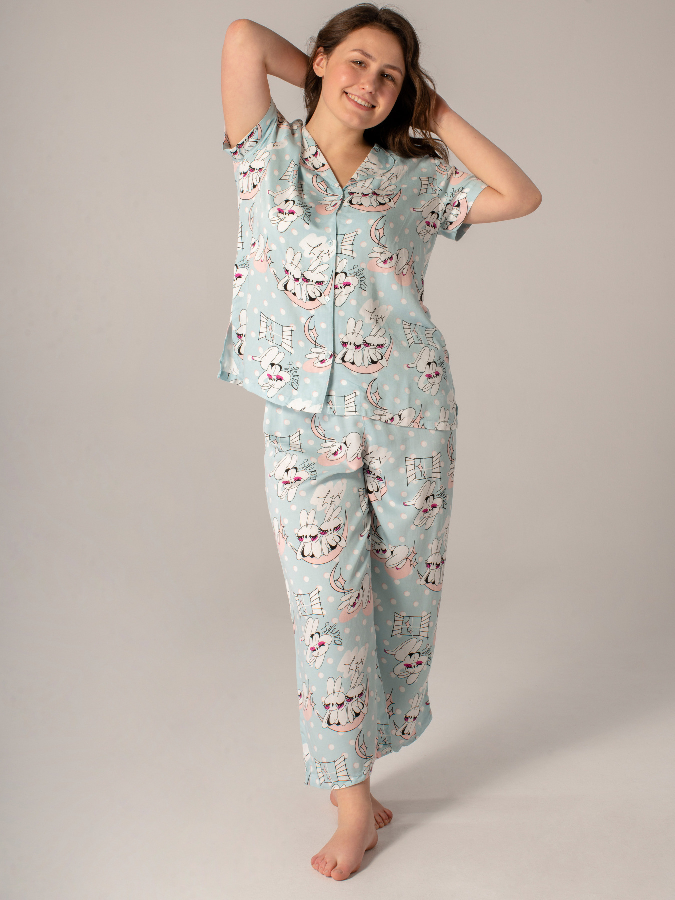 Низ пижамы Brabrabra модель HOM2104016_Print-rabbit Фото
